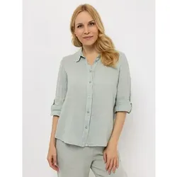 DINE 'N' DANCE Leinenbluse Frida 1/1-Arm Blusenkragen leger weit