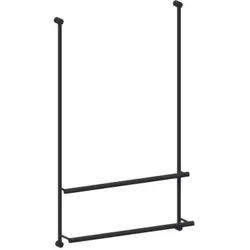 Giese Server Badetuchhalter 30860-14 für Glasduschen, schwarz matt