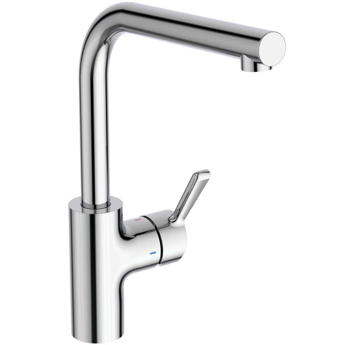 Ideal Standard Küchenarmatur Ceralife Ausladung 220mm Niederdruck L-Auslauf Chrom, BE247AA BE247AA