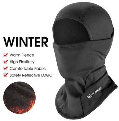 Uplift Treasures WEST BIKING Winter Fleece Balaclava Windproof Thermal Face Mask w201 Black
