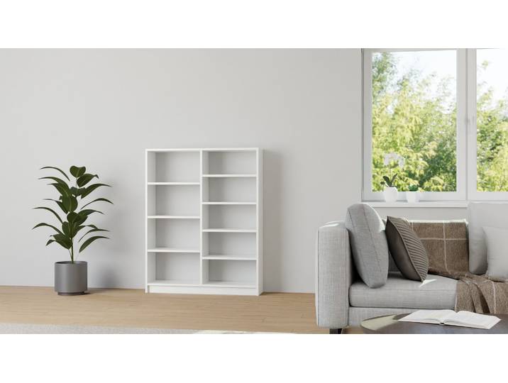 Étagère blanche MDF mélaminé MDF Blanc mat