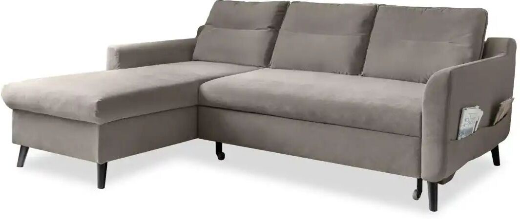 Miuform Ecksofa mit Schlaffunktion Stylish Stan ¦ beige ¦ Maße (cm): B: 224 H:
