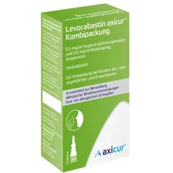 Levocabastin axicur Kombipackung 0,5 mg/ml 1 Packung Kombipackung