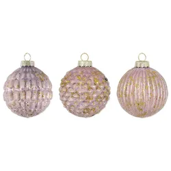 GreenGate Weihnachtskugel Marie, Ø 6 cm, lavender