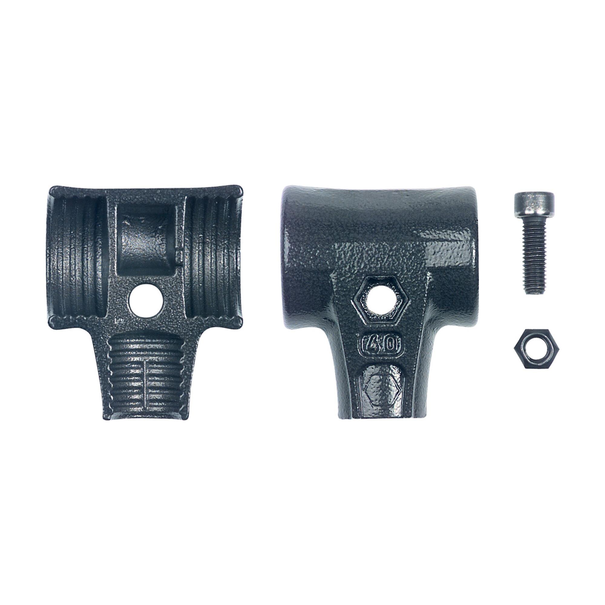 Wiha Hammerschalen Set mit Schraube und Sicherungsmutter für Safety Schonhammer 60 mm (26671)