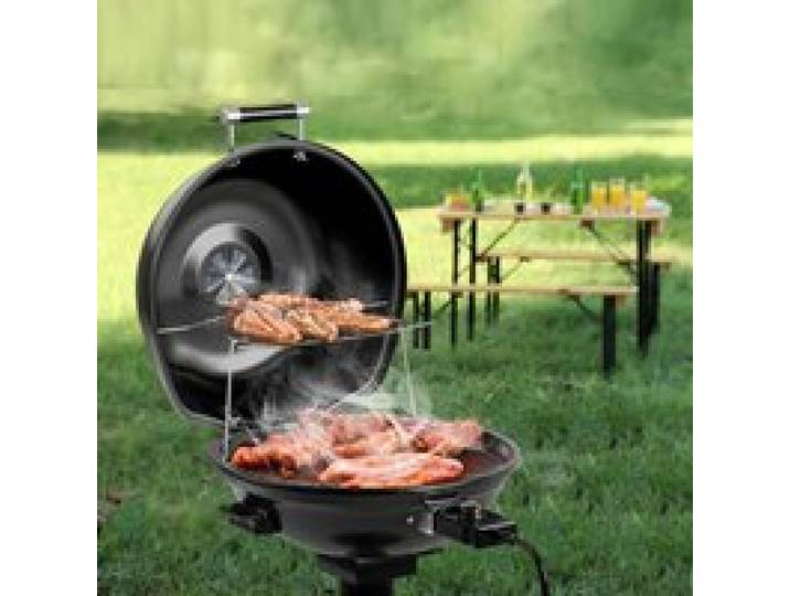 Grillades Faciles Sans Charbon : Barbecue Électrique Portable Thermostat Réglable et Grille de Réchauffage