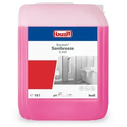 Buzil Bucasan Sanibreeze 10 L mit Geruchsblocker Sanitärunterhaltsreiniger auf Säurebasis mit Geruchsblocker