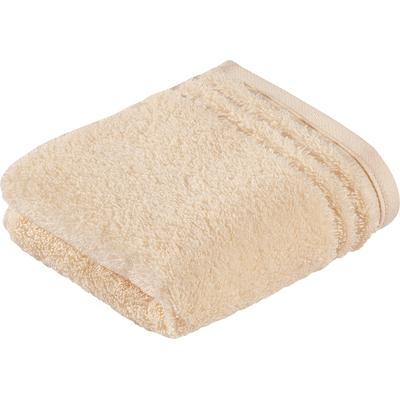 Gästehandtuch VOSSEN "Vienna Style Supersoft", gelb (chamois), B:30cm L:50cm, Walkfrottee, Baumwolle, Handtücher, im Set, supersoft Baumwolle