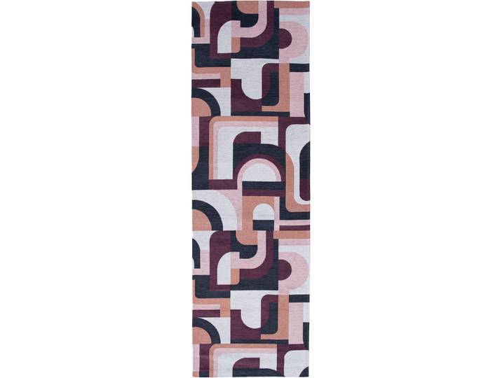 Teppich Module Multicolor Turbulenzen Polyester 80 x 250 cm
