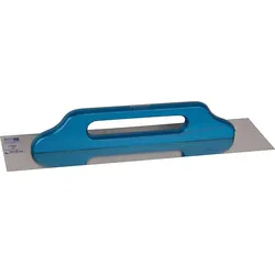Schweizer Glättekelle HAROMAC 500x130mm Stahl, gehärtet blaues Heft