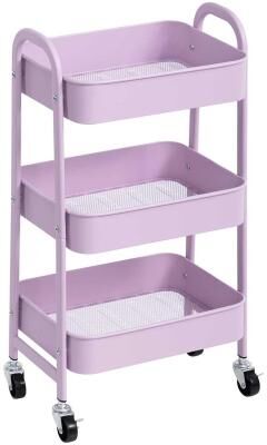 No "3 Tier Metal Utility Cart - 11.42""D x 15.35""W x 30""H"