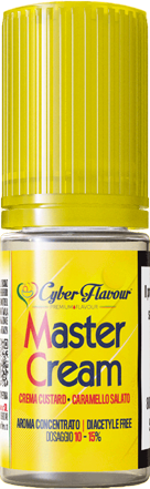 Cyber Flavour Master Cream Aroma Concentrato 10ml Vaniglia Caramello Salato