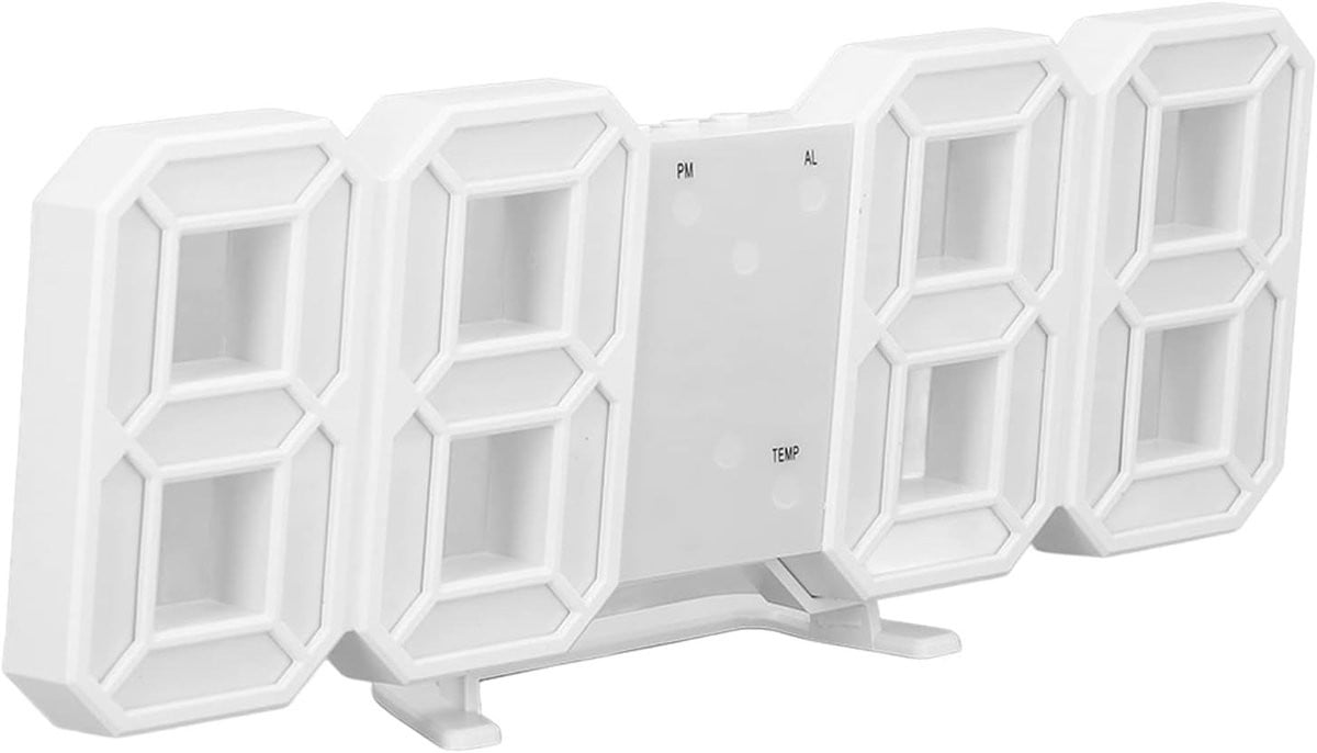 Moderne 3D Digitale LED Alarmklok met USB voor Slaapkamers, Thuis en Kantoor