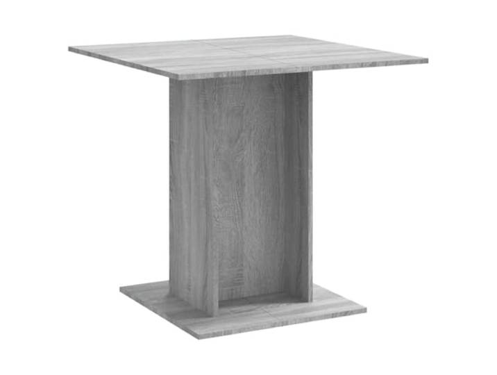 Esstisch Grau Sonoma 80x80x75 cm Holzwerkstoff Quadratischer Sockel,stabile Tischplatte,minimalistisches Design,leichte Reinigung,Esszimmer und Küche