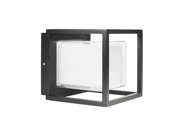 Smartwares Außenwandleuchte Cube Black Outdoor – 800 lm – Stimmungsbeleuchtung für Zaun, Wand oder Haustür – Außenlampe – OOL-50014
