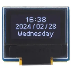 Waveshare 0.49 OLED Display Modul, 64x32, I2C, SSD1315 Treiber, SDA/SCL, 3.3-5V, Schwarz/Weiß