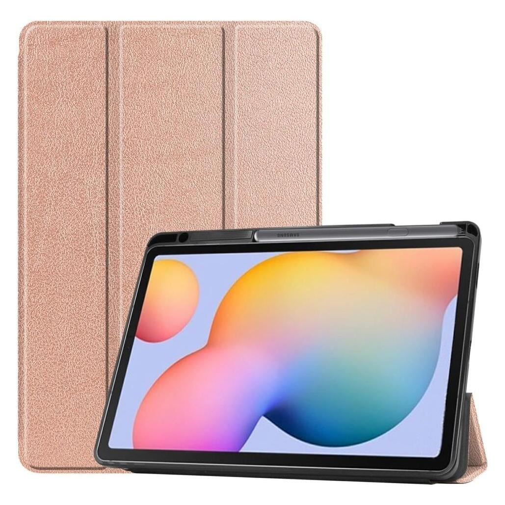 Cover-Discount Galaxy Tab S6 Lite - Tri-fold Smart Leder Case roségold (Samsung Galaxy Tab S6 Lite) (101227062D)