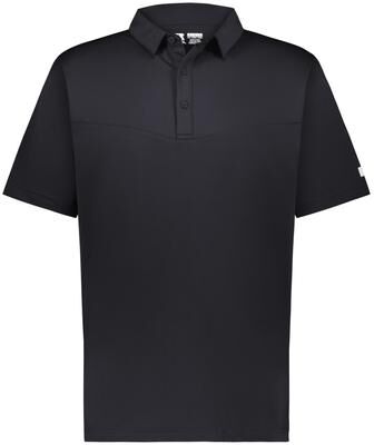 Russell Athletic R10GKM SIDELINE GRID POLO Shirt in Stealth size Small   Polyester