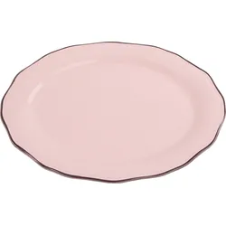 Asolo Teller oval 38 cm, rosa
