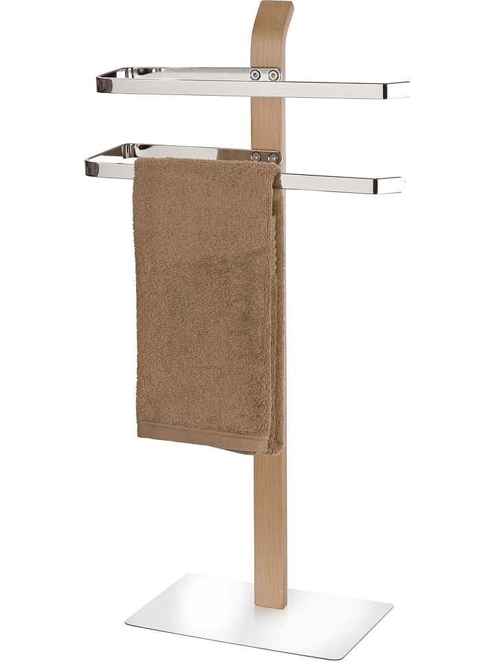 Wenko Handtuchständer "Samona" in Hellbraun/ Weiß - (H)79,5 cm - onesize