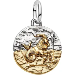 Pandora 764987C01 Medaillon-Charm Anhänger Zweifarbig Sternzeichen Steinbock