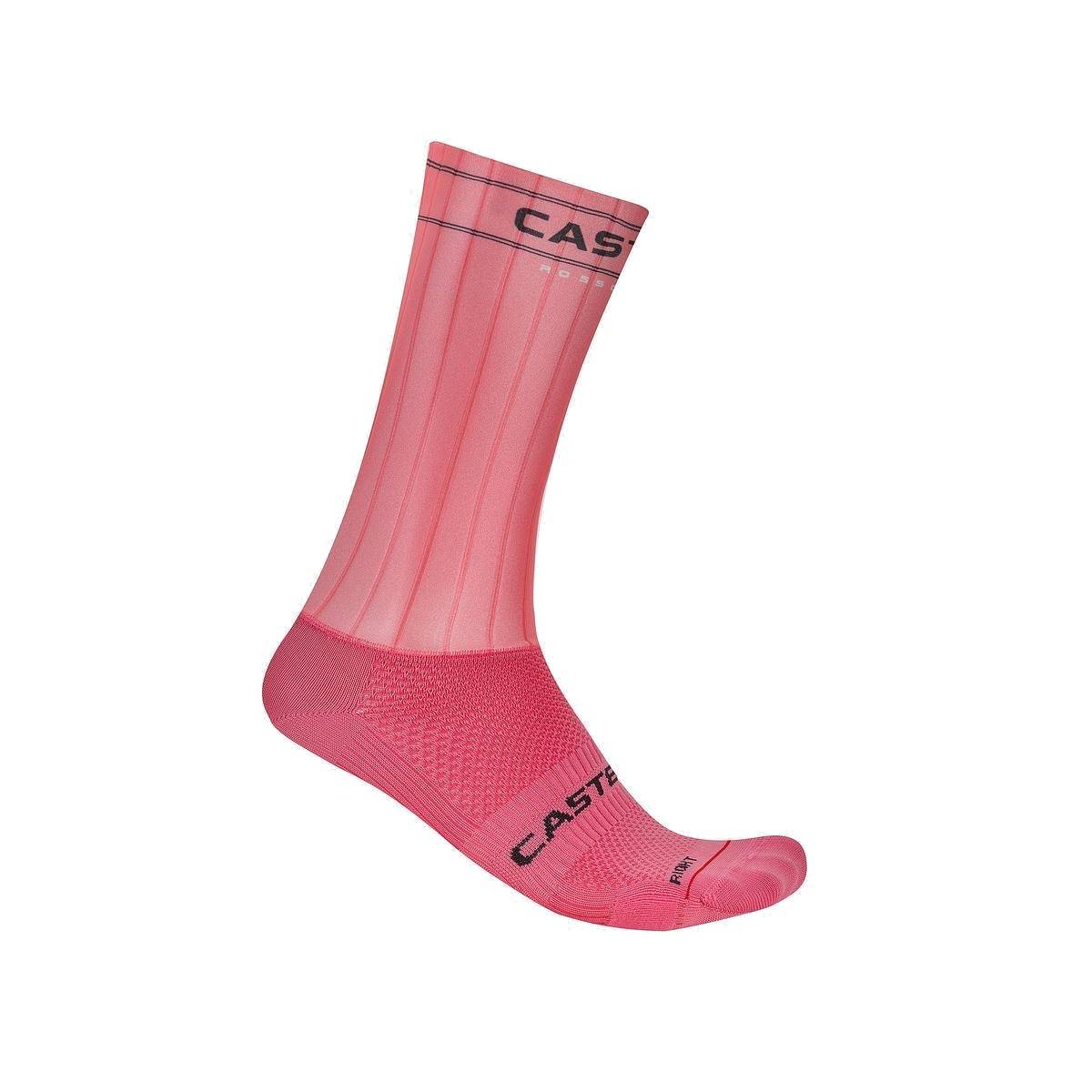 Meias Castelli Fast Feet 4 Rosa Giro, Tamanho S/M Homem