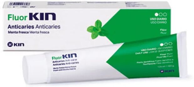 Kin FLUOR ANTICARIES PASTA DENTÍFRICA MENTA FRESCA 125ml Menta