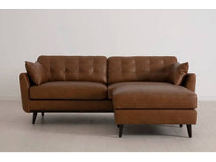 Model 10 Dreisitzer Sofa mit Hocker, Ahornbraun