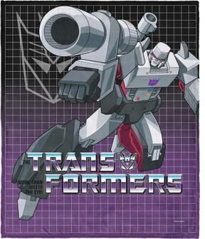 Hasbro Transformers G1 Grid Megatron Silk Touch Throw Blanket 40X50 Inches by THE NORTHWEST GROUP in Gray (Size OS)