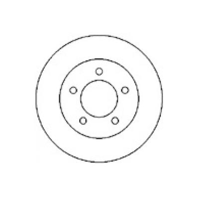 MAPCO Bremsscheibe 15984 Vorderachse belüftet 256mm 24mm für Chrysler
