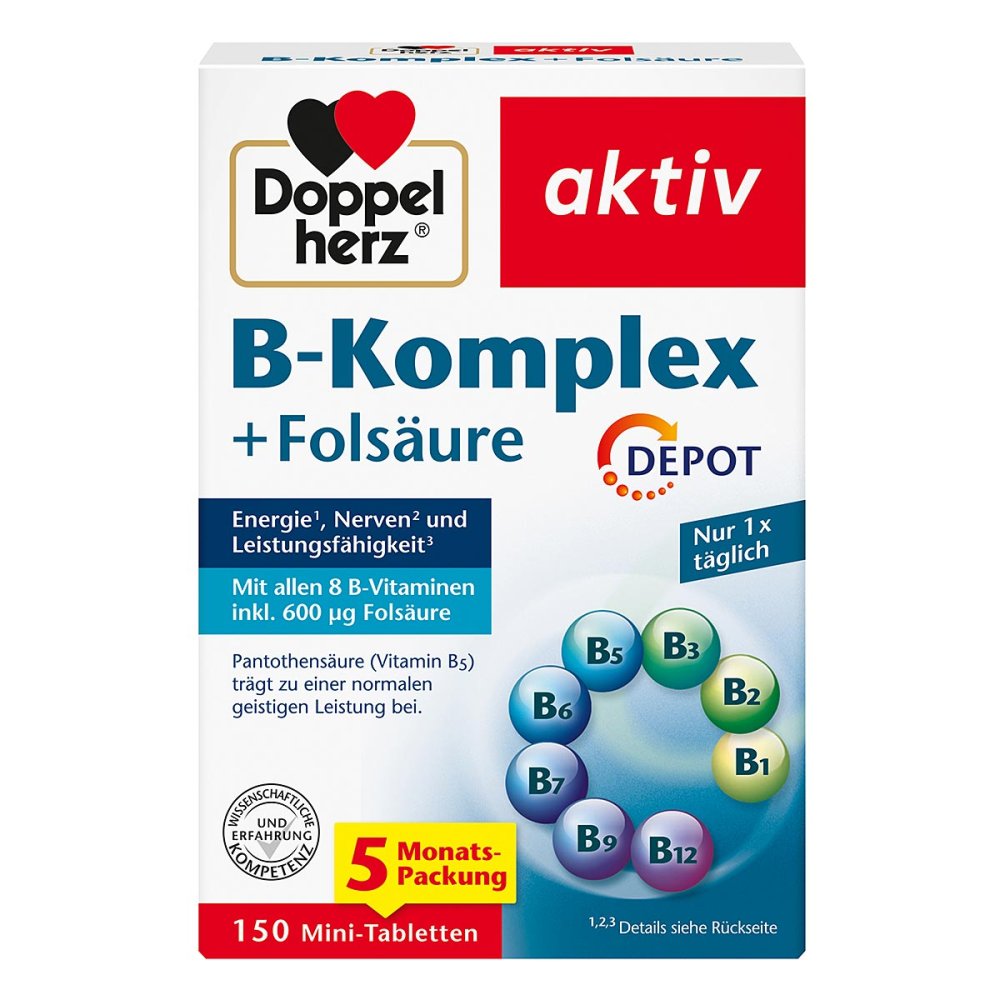 Queisser Pharma GmbH & Co. KG Doppelherz B-komplex+folsäure Tabletten 19288541