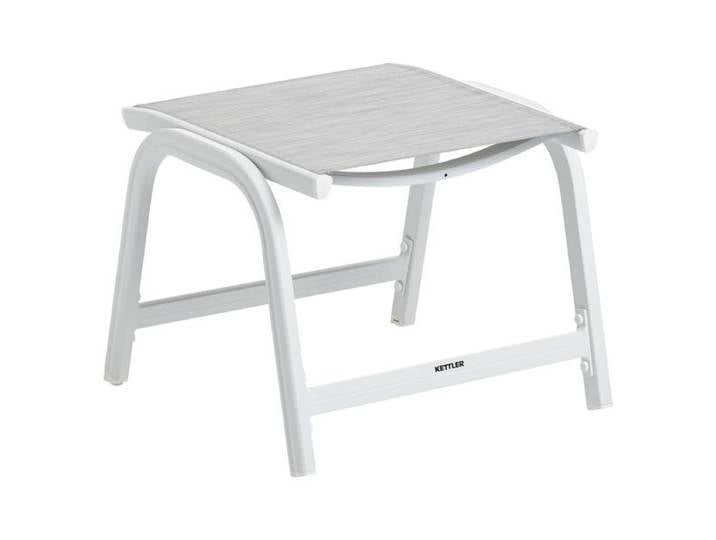 Kettler Basic Plus Gartenhocker Aluminium/Outdoorgewebe Hellgrau