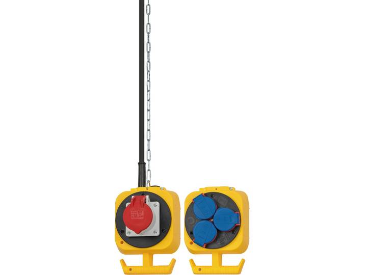 Brennenstuhl 1151960010 Unité de distribution de courant (PDU) 4 sorties AC Noir - Bleu - Rouge - Jaune (1151960010)