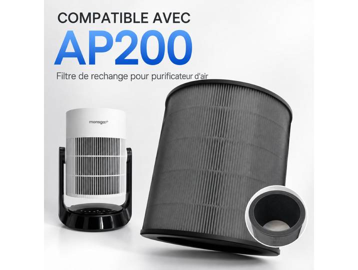 MONSGA Filtre Purificateur pour AP200