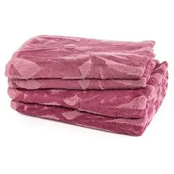 NACHTIGALL Handtuch-Set, 4tlg. Premium Baumwoll-Viskose 50x100cm & 70x140cm