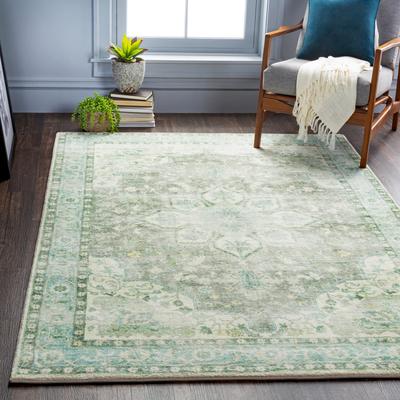 Livabliss Edouart Vintage Medallion Printed Area Rug