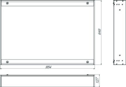 Cadre de montage Emco Asis Premium 979700039 pour armoire à miroir encastrée 100 cm