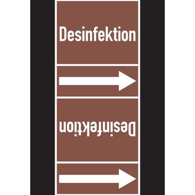 Rohrleitungskennzeichen Desinfektion - 33000x105 mm Folie selbstklebend