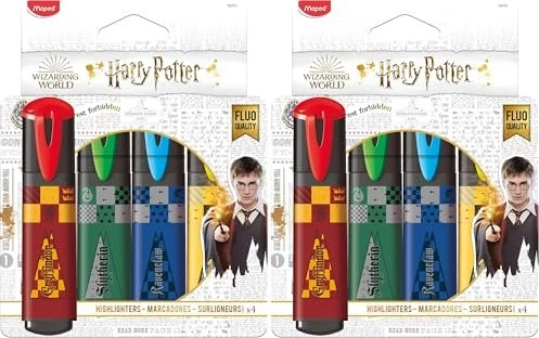 maped Harry Potter Textmarker farbsortiert, 4 St.