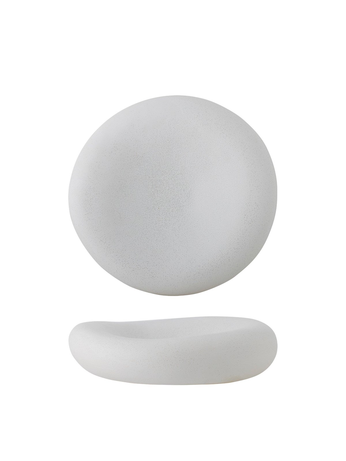 Bloomingville - Audra Bowl - White - Stoneware - Ø30 cm H7.5 cm