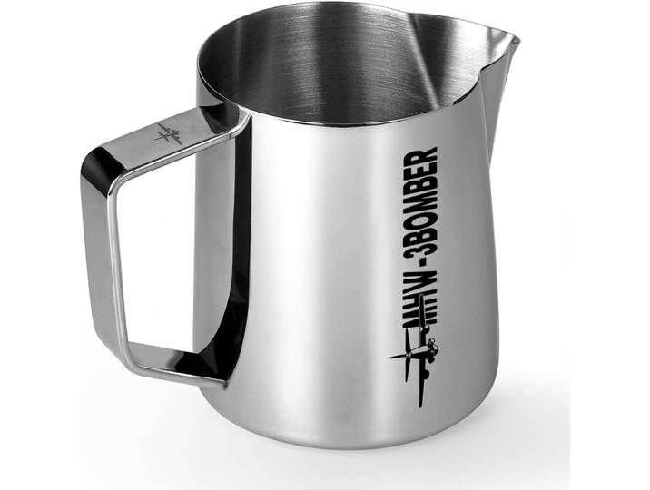MHW-3BOMBER P5002S 5.0 Pichet à latte art en acier inoxydable gris brillant - 500 ml