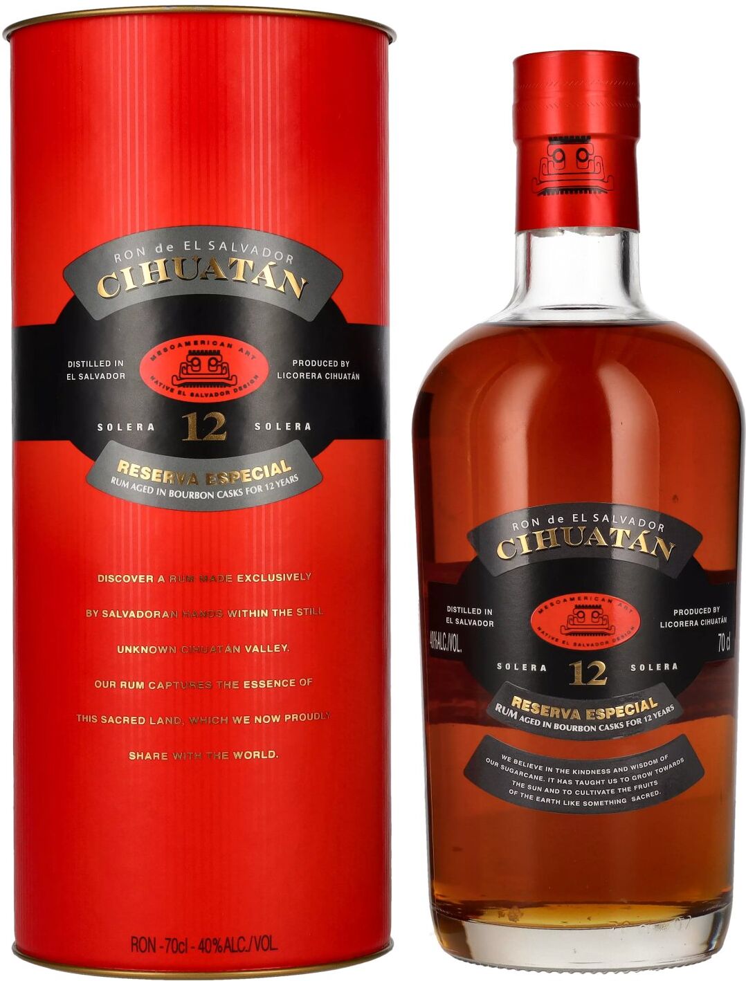 Cihuatán Rum Cihuatán 12 Solera Reserva Especial Rum 40% Vol. 0,7l in Geschenkbox