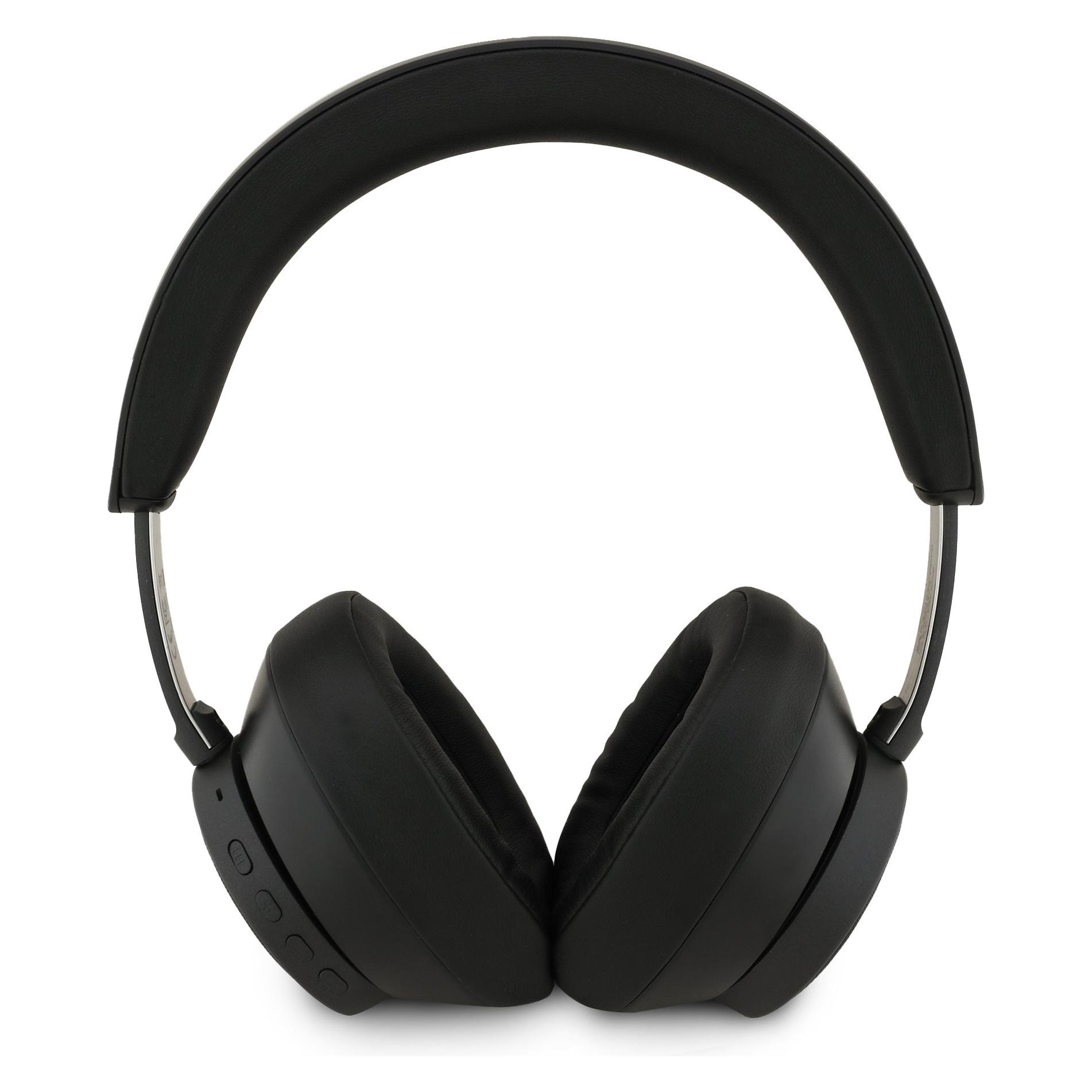 Guess Over-ear headphones Bluetooth ENC Saffiano Triangle Logo black (ANC, 45 h, Kabellos) (GUBHC15PGMRTRK)