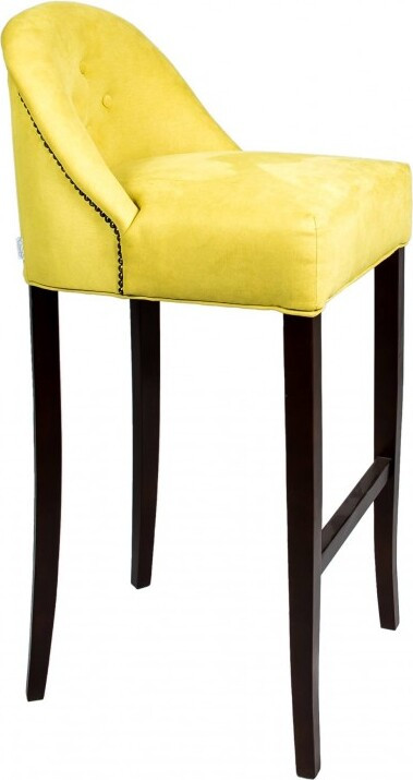 Set van 4 design barstoelen van fluweelstof