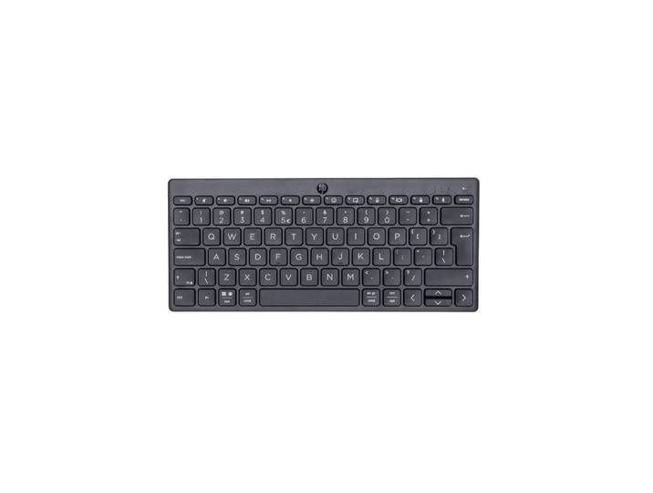 HP Clavier Bluetooth multi-périphériques compact 350, Sans fil, Bluetooth, Clavier mécanique, QWERTY, Noir 692S8AA#ABB