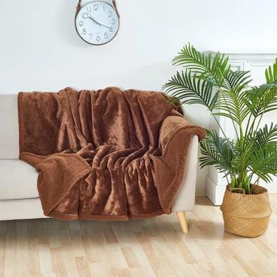 Shop Station Luxury Waterproof Blanket Ultra Soft Shaggy Blanket For Couples, Thick Warm Microfiber Blanket brown 27.95 39.37 In