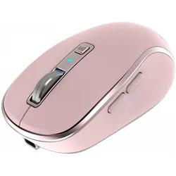 Yenkee DUAL WiFi+Bluetooth wireless mouse, 2400DPI battery (Kabellos), Maus, Pink, Rosa