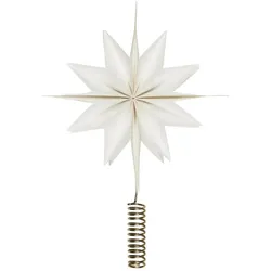 IB Laursen Weinachtsbaumspitze, Christbaumstern Papier, Ø 25 cm, Tiefe 5 cm, weiß