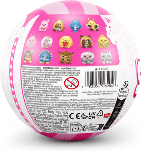 ZURU Snackles Series 3 5in Plush Capsule (Random) - Collectible Snack-Themed Plush Toy for Kids - Randomly Selected Character - 5 Inches