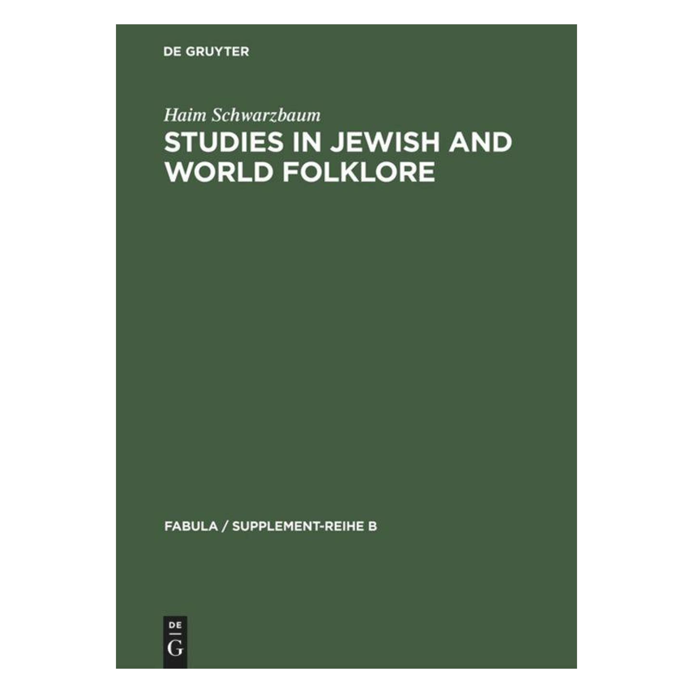 De Gruyter Schwarzbaum:Studies in Jewish and World (Englisch, Hardcover, Haim Schwarzbaum) (67759540)